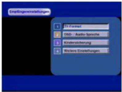 Boca DSR 103 - Empfängereinstellungen - 1
