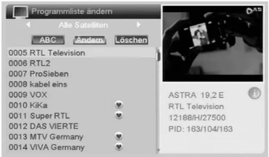 Boca DSL 500 - • TV-Programmliste - 3