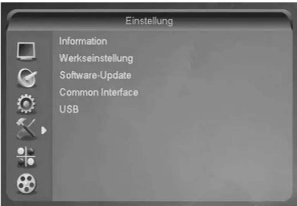 Boca DSL 500 - Einstellung (Symbol: Werkzeuge) - 1