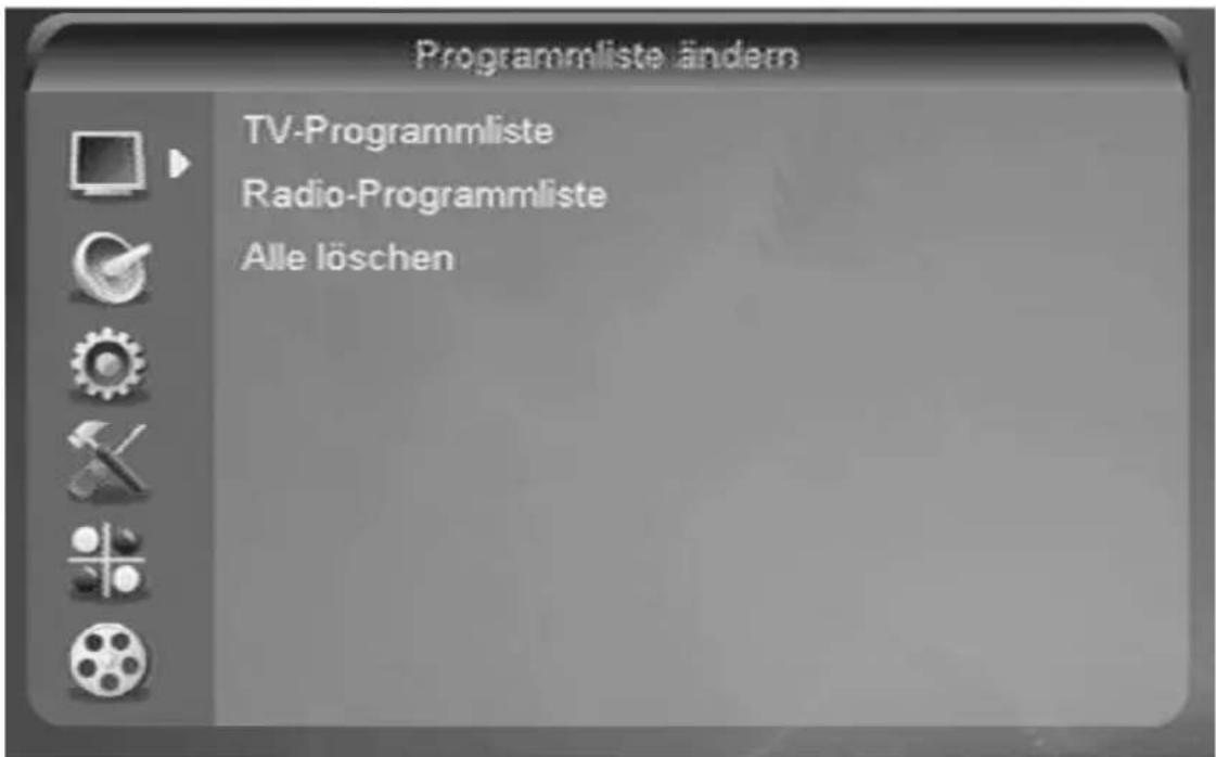 Boca DSL 500 - Programmliste ändern (Symbol: Fernseher) - 1