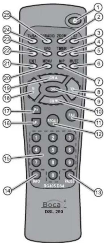 Boca DSL 250 - Receiver Vorderseite - 3