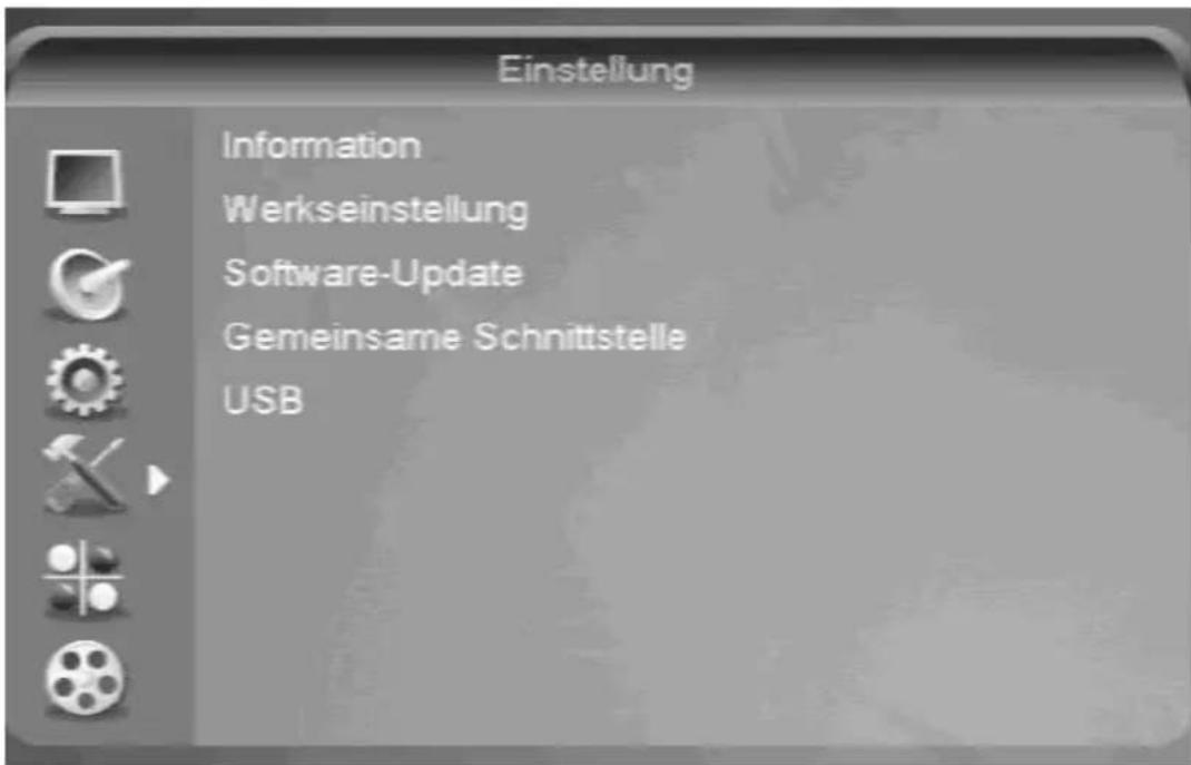 Comag SL50-1CI - Einstellung (Symbol: Werkzeuge) - 1