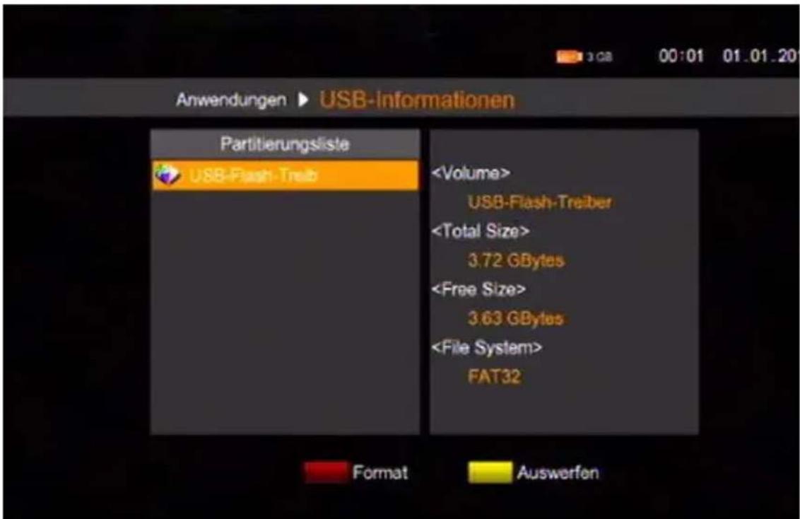 Comag SL60HDplus - • USB-Informationen - 1