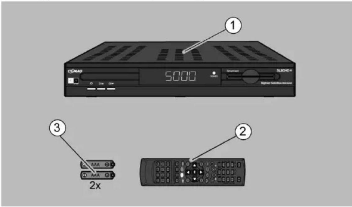 Comag SL60HDplus - Lieferumfang - 1