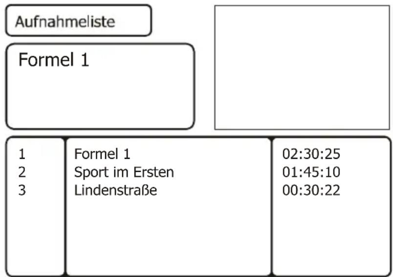 Comag PVR-SL80 - Aufnahmen löschen - 1
