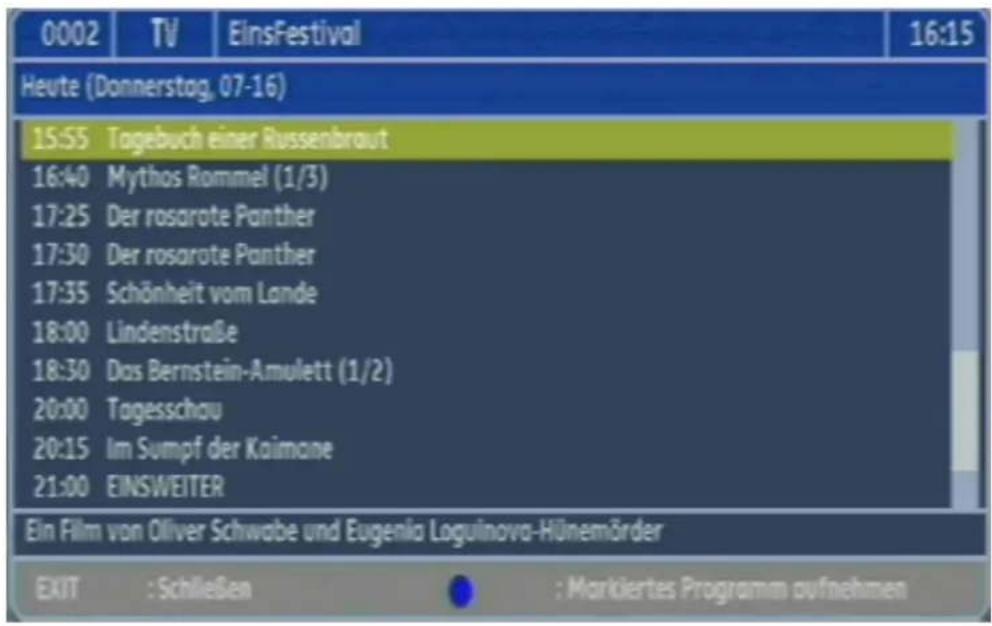 Comag PVR 2/100CI HD - EPG - 1