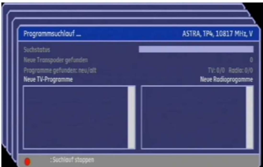 Comag PVR 2/100CI HD - Starte Suchlauf - 1