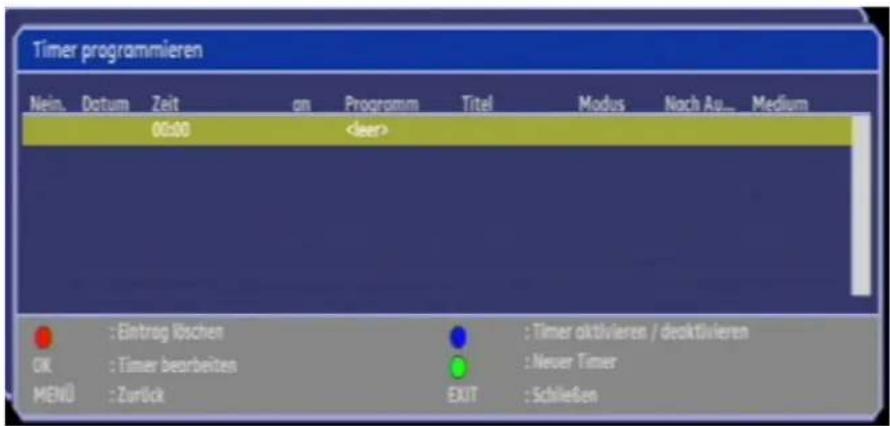 Comag PVR 2/100CI HD - Timer-Programmierung - 2