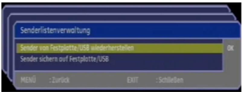 Comag PVR 2/100CI HD - Senderlistenverwaltung - 1