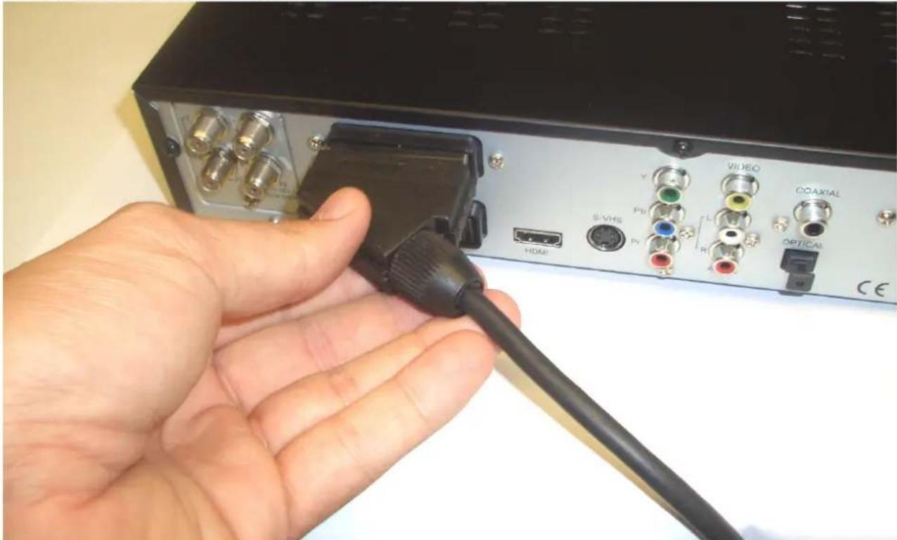 Comag PVR 2/100CI HD - Anschluss mit einem Scart-Kabel - 2
