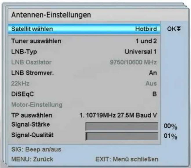 Comag PVR 2/100CI - Antennen-Einstellungen - 1