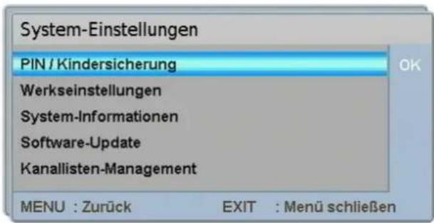 Comag PVR 2/100CI - System Einstellungen - 2