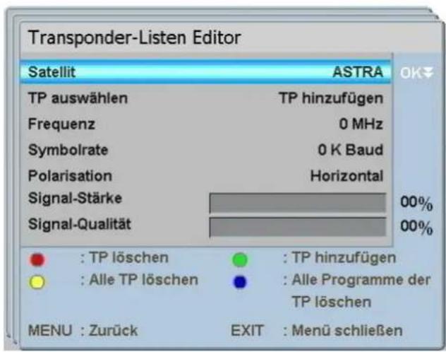 Comag PVR 2/100CI - TP hinzufügen - 1