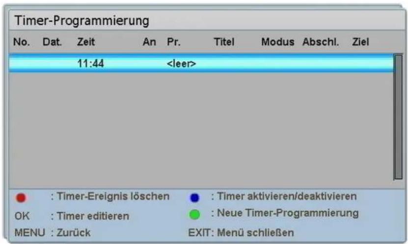 Comag PVR 2/100CI - Timer-Programmierung - 1