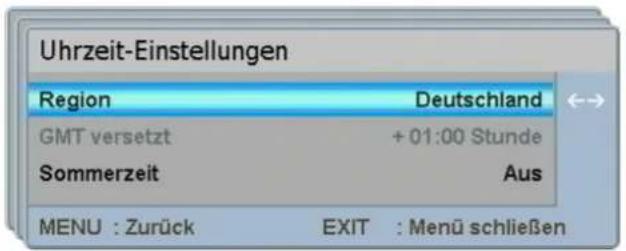 Comag PVR 2/100CI - Uhrzeit-Einstellungen - 1