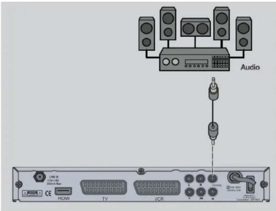 Comag PVRready 2CI - Anschluss koaxialer Digitalausgang - 1