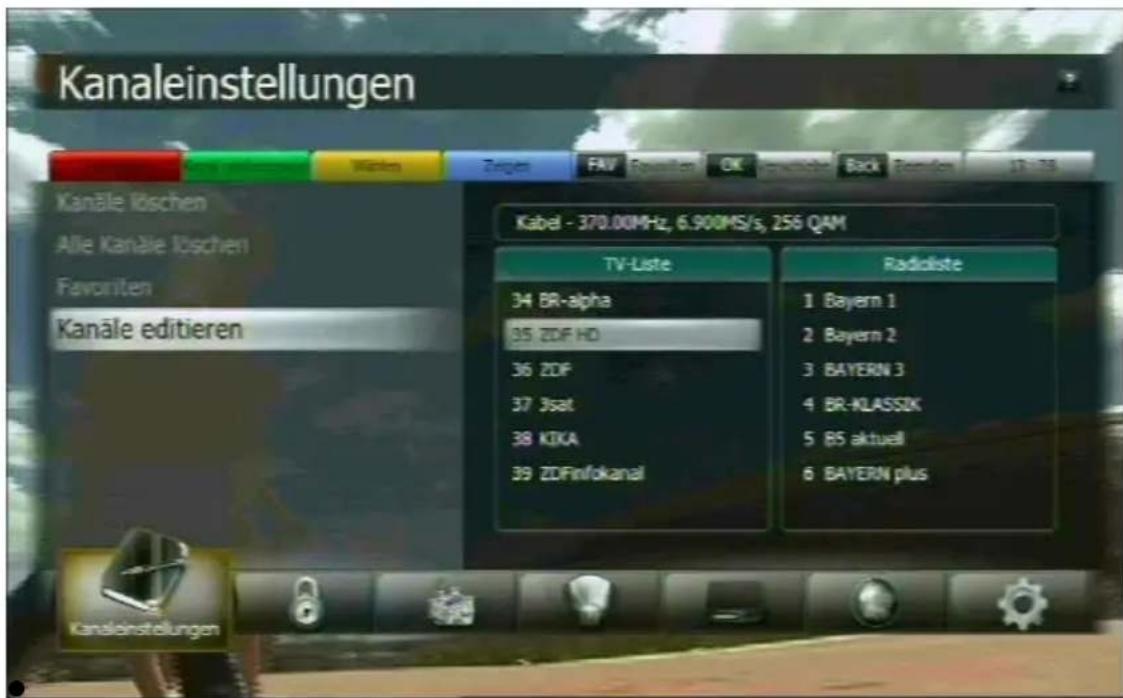Comag DKR 900 HD CI - - Kanäle editieren - 1