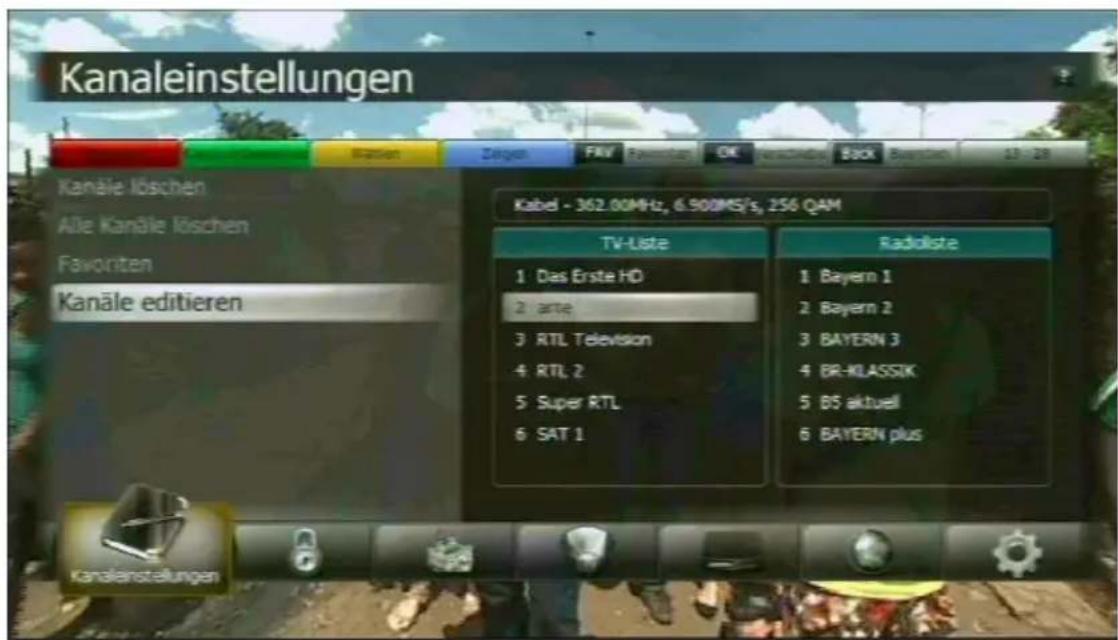 Comag DKR 900 HD CI - - Kanäle editieren - 3