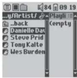 y/Artist/ Playli ..back Danielle Day Steve Prid Tony Kalte Wes Burden Empty