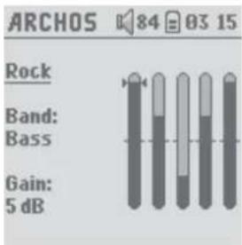 ARCHOS 84 03 15 Rock Band: Bass Gain: 5 dB