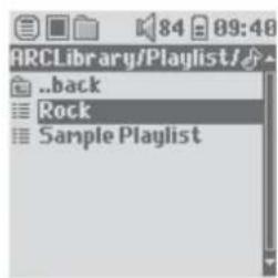 ARCLibrary/Playlist/ ..back Rock Sample Playlist