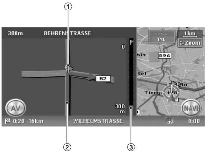 300m BEHREN STRASSE B2 300 m WILHELMSTRASSE AV 0:28 16km ① 0 bit B96 tel Tierga-ten 1km Zoom TMC NAVI 0:00