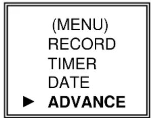 Monacor DMR-508 - MAIN MENU OPTIONS ADVANCE - 1