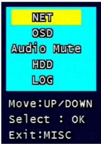 Monacor DMR-408 - Miscellaneous Menu - 1