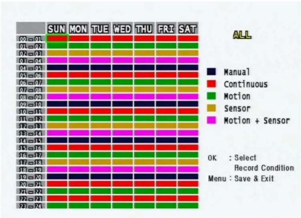 Monacor DMR-408 - Record Schedule Setup - 1