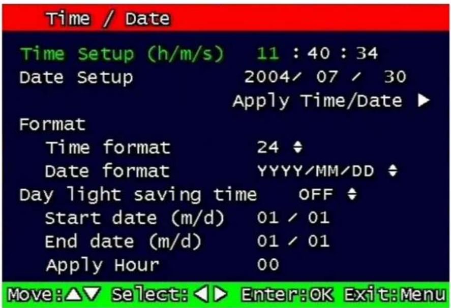 Monacor DMR-408 - Time / Date - 1