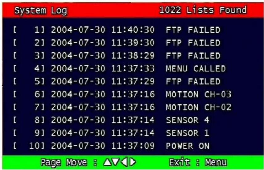 Monacor DMR-408 - System Log - 1