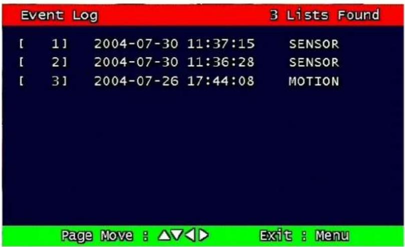 Monacor DMR-408 - Event Log - 1