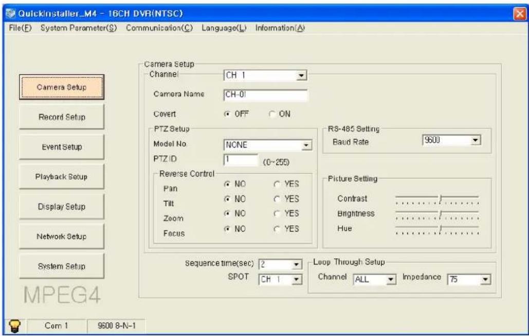 Monacor DMR-408 - System parameter setting - 1