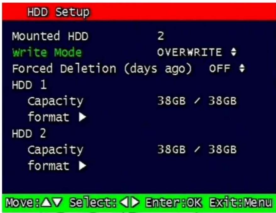 Monacor DMR-408 - HDD Setup - 1