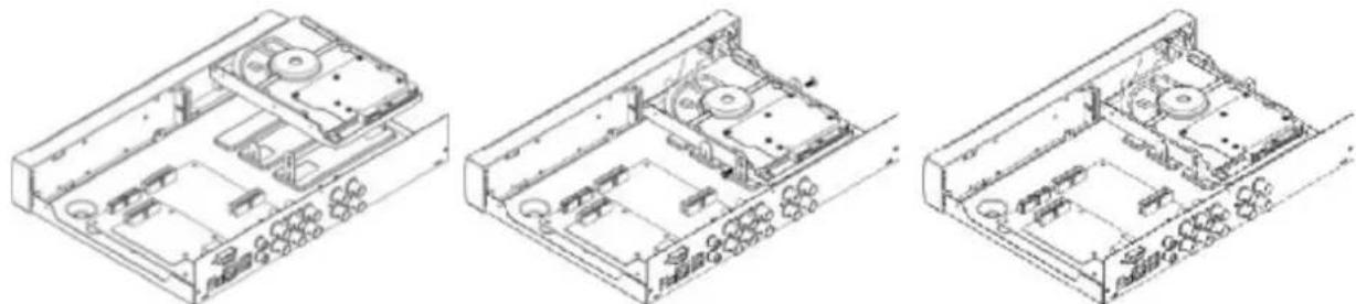 Monacor DMR-152 - 3.1、Installation des Festplattenlaufwerkes - 2