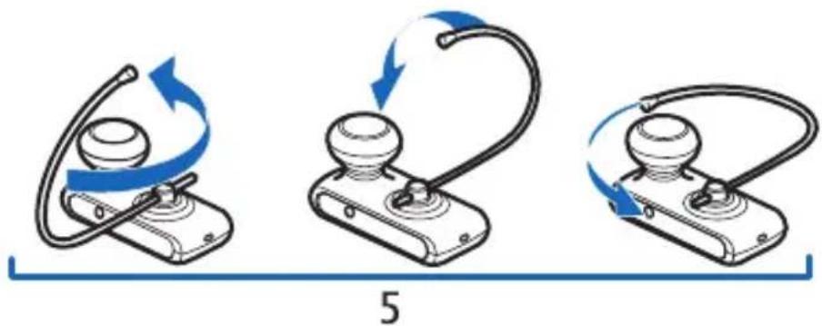 NOKIA BH-800 - Place the headset over your ear - 2