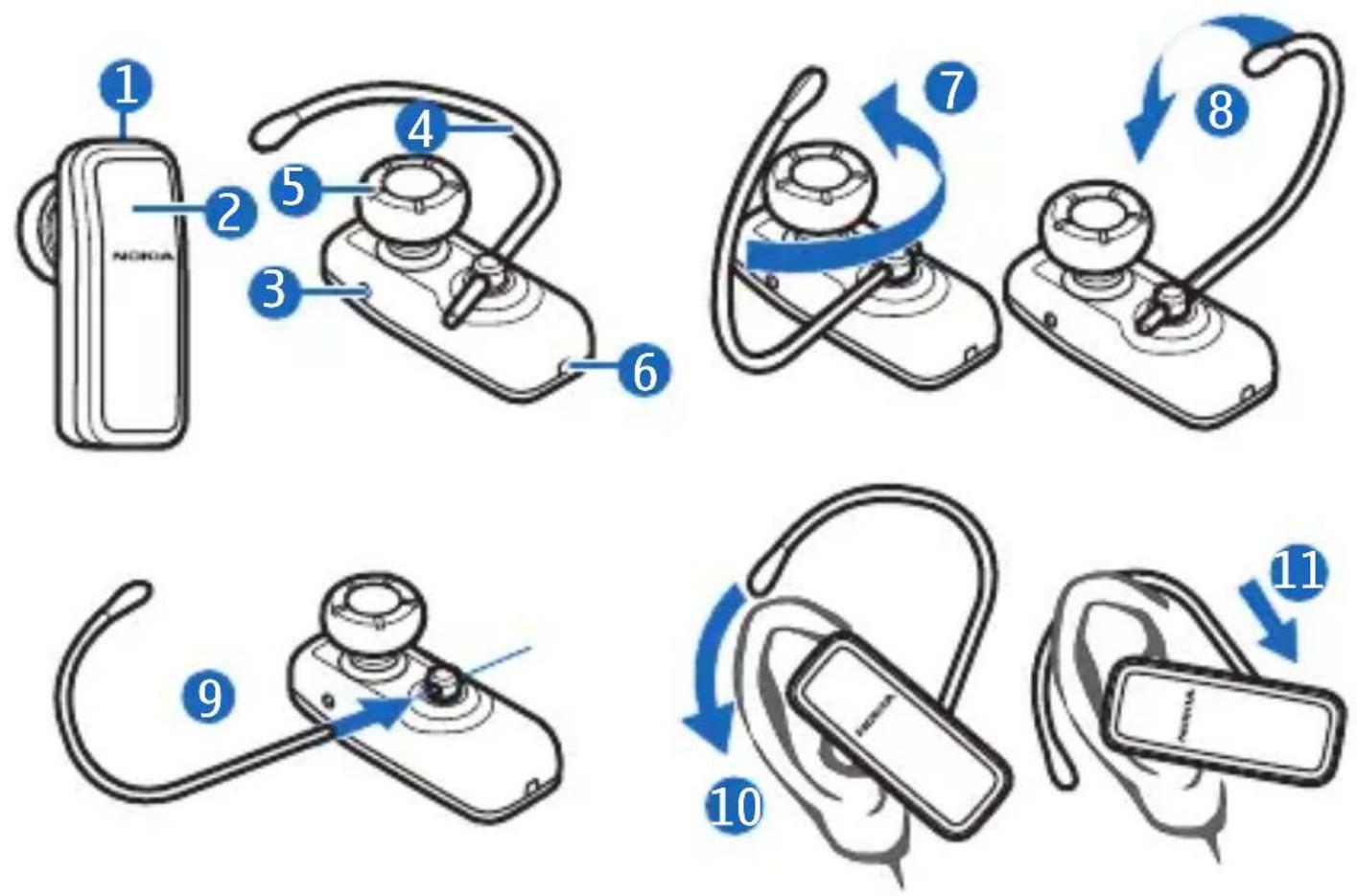 NOKIA BH-210 - Nokia Bluetooth Headset BH-210 - 1
