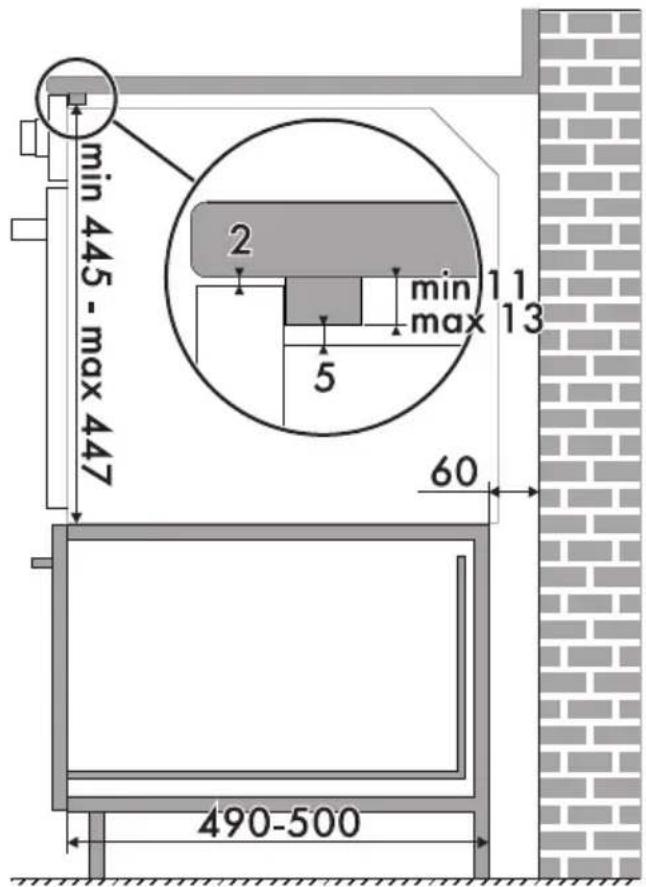 SMEG SF4120VCB1 - Dichtung der Bedienblende - 11