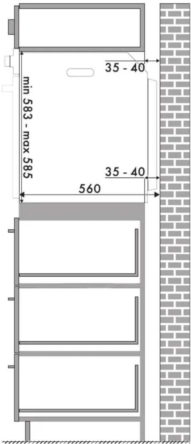 SMEG SF6341GVXD - Dichtung der Bedienblende - 15