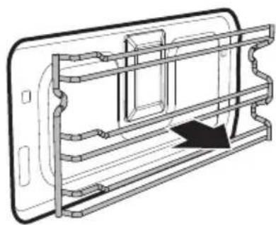 SMEG SF4750VCBS1 - Ausbau der Halterahmen für Roste/Backbleche - 2