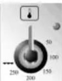 SMEG CS71NL - THERMOSTAT-SCHALTER AUF DEM MAXIMUM - 1