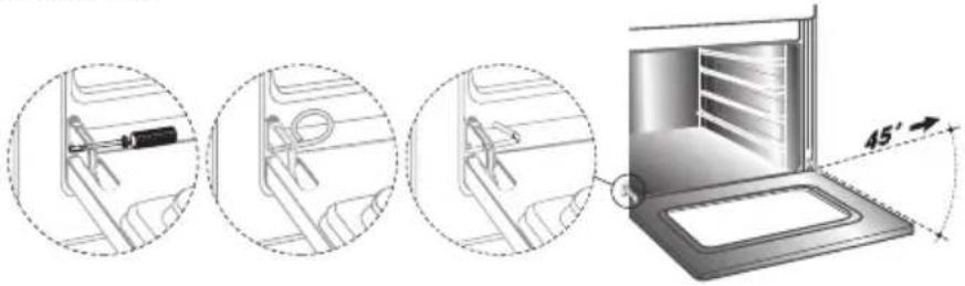 SMEG CS20NLA6 - Entfernen der Backofentür - 1