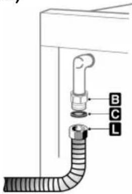 SMEG CS19NLSE5 - Anschluss mit stahlschlauch (für alle Gastypen) - 1