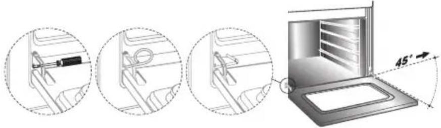 SMEG CS18NLV6 - Entfernen der Backofentür - 1