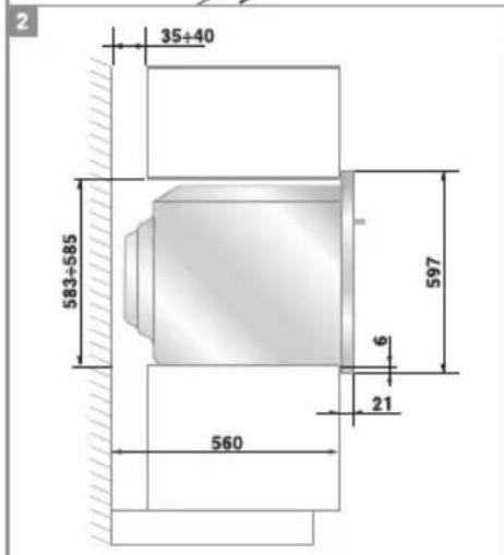 SMEG SC109NE2 - Positionierung des Backofens - 2