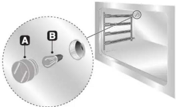 SMEG SC106CT - Austauschen der Lampe der Innenbeleuchtung - 1