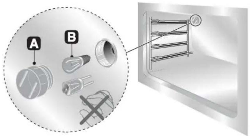 SMEG CS71NL5 - Austauschen der Glühlampen der Backrohrbeleuchtung - 1
