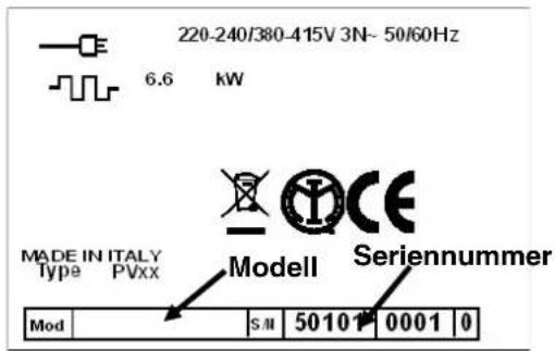 SMEG SE2662TC1 - Typenschild - 1