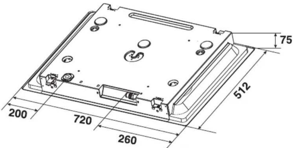 SMEG SCNL75 - Befestigung an der Auflagefläche des Modells mit herkömmlichem Einbau (Abb. 1) - 11