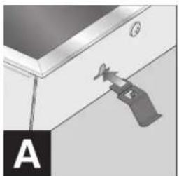SMEG PVS750NL - Anbringung der Befestigungsklammern - 2